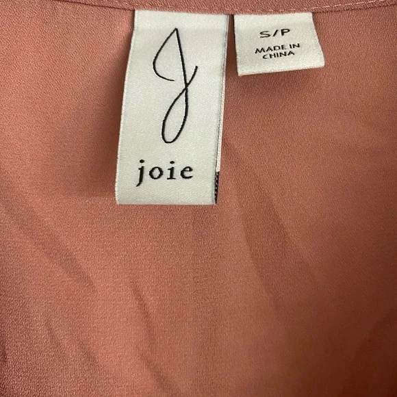 Joie Mauve Lace V-Neck Blouse - Picture 2 of 6